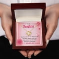 thumbnail image 3 of To My Daughter - Love Knot Necklace - Message Card & Gift Box, 3 of 5