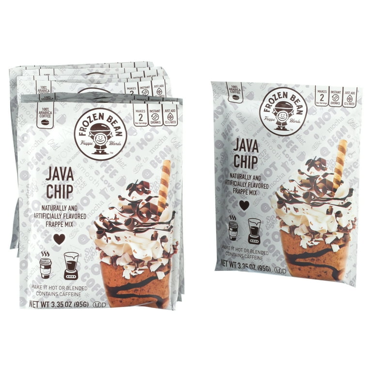 12 Pack) Frozen Bean Frappe Blend Medium Roast, Instant Coffee