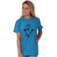 thumbnail image 3 of Triangle Dolphin Symbol Spirit Animal Men's Graphic T Shirt Tees Brisco Brands 4X, 3 of 6