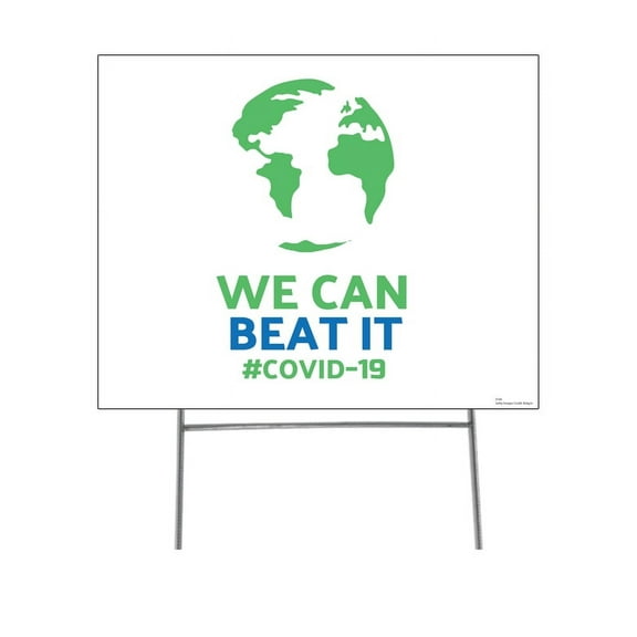 We Can Beat It Yard Sign