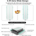 thumbnail image 3 of Inflatable Air Gymnastics Mat 10ft/13ft/16ft/20ft Tumbling Mat with Electric Pump 4.3ft Extra Wide 4 Inches Thich Tumble Track for Home Use/Training/Cheerleading/Yoga/Water, 3 of 6