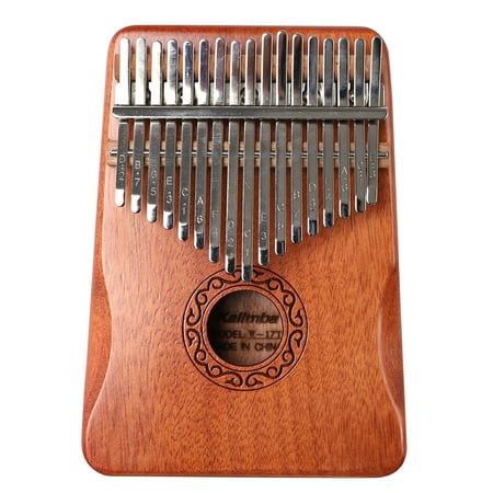 yilovego 17 Keys Mahogany Wood Kalimba Musical Instrument Thumb Piano ...