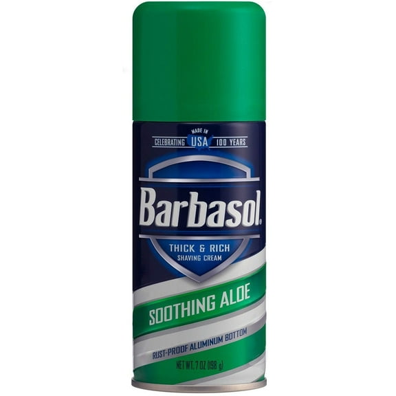 2 Pack - Barbasol Thick & Rich Shaving Cream, Soothing Aloe 7 oz