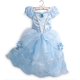thumbnail image 2 of Vestido de hielo de manga corta de verano para niñas, disfraz de actuación de Halloween, 2 of 4