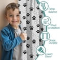 thumbnail image 3 of Blackout Kids Curtains,Dog Paw Print and Bone White Pattern Children's Insulated Curtains Set Of 2,Bedroom Essentials,Toddler Room Decor 42"x84", 3 of 5