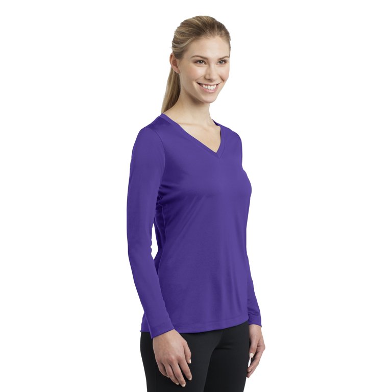 Sport-Tek Women's Long Sleeve PosiCharge Competitor V-Neck Tee