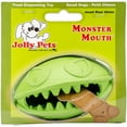 Jolly Pet Monster Mouth Rubber Dog Toys, Green 3"