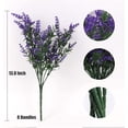 thumbnail image 2 of Sinhoon Artificial Greenery Lavender Fake Shrubs Flowers 12 Bundles UV Resistant Hanging Planter Flora Indoor Outside Decor Wedding Flowers, 2 of 7