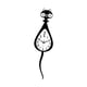 thumbnail image 4 of Reloj de pared con forma de gato, fácil de leer, con ilustraciones, decoración acrílica sencilla y baja Cola recta, 4 of 9