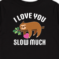 thumbnail image 4 of Inktastic Valentine's Day I Love You Slow Much with Cute Sloth Boys or Girls Long Sleeve Toddler T-Shirt, 4 of 5