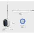 thumbnail image 2 of Wall-Mounted Disposable Toilet Brush Kit - 360° Deep Clean Scrubber with Self-Cleaning Pads, No Mess Space-Saving (White) Z, 2 of 7