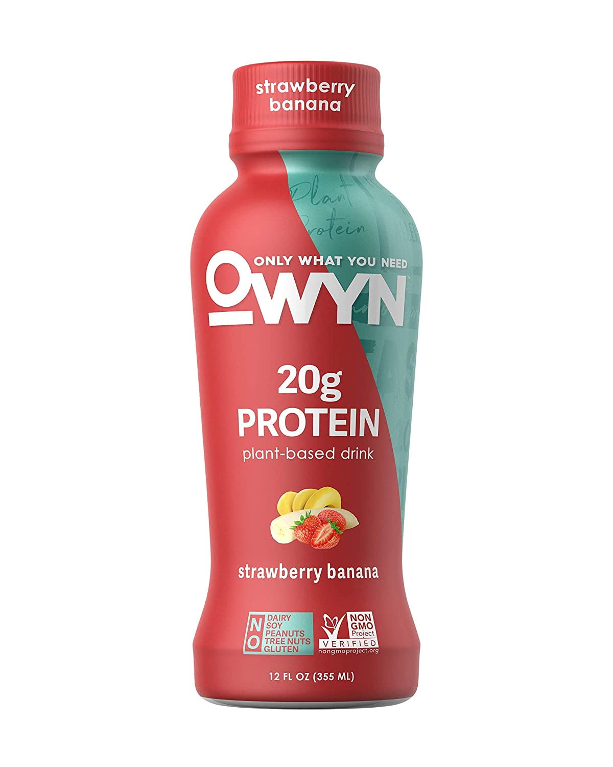 OWYN 100 Vegan PlantBased Protein Shakes, Strawberry