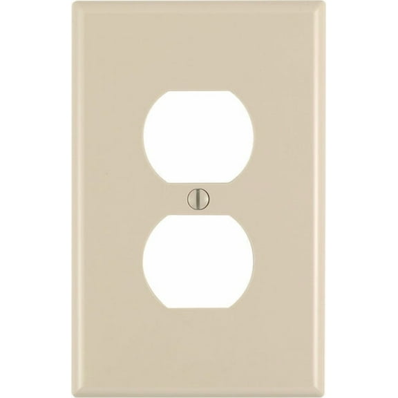 Leviton Midway Ivory 1 gang Nylon Duplex Outlet Wall Plate 1 pk (Pack of 20)