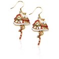 thumbnail image 2 of Gingerbread House Charm Earrings in Gold, 2 of 3