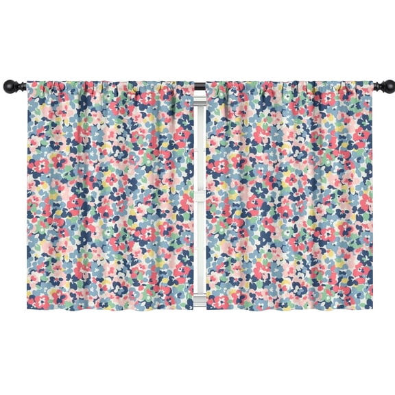 Blackout Kids Curtains,Pioneer Flower Childrens Insulated Curtains Set Of 2,Bedroom Essentials,Toddler Room Decor 42x54in(106x137cm)