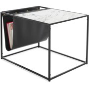ClickDecor Wilson Magazine Storage End Table Marble Print