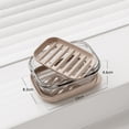 thumbnail image 3 of Hearth & Gear Soap Holder Leakproof Travel Soap Bar Soap Holder For Shower Soap Dish With Lid For Gym Travel Size Toiletries Portable Travel over The Door Towel Rack Small Bathroom Can Towel Racks for, 3 of 6