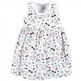 thumbnail image 5 of Little Treasure Baby Girl Cotton Dress, Cardigan and Shoe 3pc Set, Happy Rainbow, 0-3 Months, 5 of 5