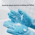 thumbnail image 2 of Typpkmm Pet Grooming Cleaning Gloves with Dog Bathing Shampoo Glove Scrubber, 2 of 7