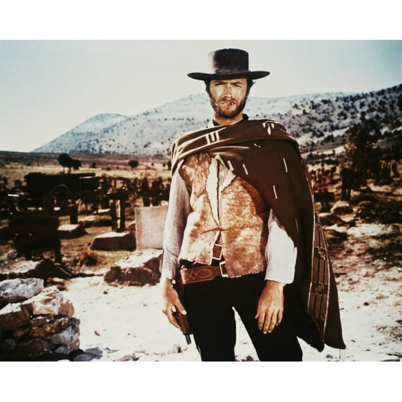 Clint Eastwood a Fistful of Dollars Color 24x36 HD Aluminum Wall Art