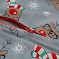 thumbnail image 5 of GRNSHTS Family Christmas Onesies Pajamas Sets Reindeer Hooded Romper PJ's Zipper Jumpsuit Loungewear, 5 of 7