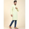 thumbnail image 3 of SKAVIJ Men's Cotton Henley Shirt Long Sleeve Casual T Shirts Lemon, S, 3 of 6