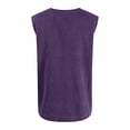thumbnail image 4 of Yifymode Men's Summer Henley Tank Top Shirts Sleeveless Sports Vest, Retro Classic Button Henley T-Shirt,Purple XL, 4 of 4