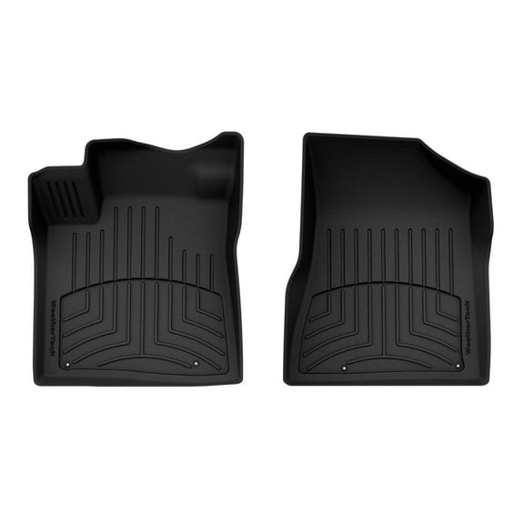 WeatherTech FloorLiner HP Custom Fit Floor Mats compatible with 2017-2018 Nissan Murano - 1st Row (Driver & Passenger), Black