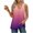 Purple ⑥, variant on Dvprdro Summer Tank tops Womens Casual Gradient Color V Neck Sleeveless Side Split Loose Tunic Blouses
