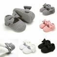 thumbnail image 2 of Chaussures Tricotées à Semelle Souple pour Bébés Filles Princesses avec Nœud, 2 of 5