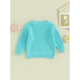 thumbnail image 5 of Caoirhny Kids Girls Sweater, Long Sleeve Crew Neck Flower Warm Winter Sweater Clothes for Casual Daily, 5 of 9