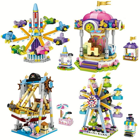 Blocs de Construction Mini Avion Rotatif pour Aire de Jeux, Cadeaux d'Anniversaire, Décoration Intérieure, Exercices de Capacité Pratique