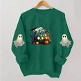 thumbnail image 4 of Meichang Oversized Sweatshirts Women Halloween Ghost Graphic Sweatshirt Party Tops Fall Long Sleeve Crewneck Sweatshirts Holiday Cozy Pullover, 4 of 5