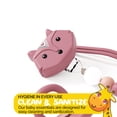 thumbnail image 6 of Muqee Peeko Pacifier Clip and Pacifier 3 Pc set of Silicone Pacifier for Girls in Pink Color, 6 of 6