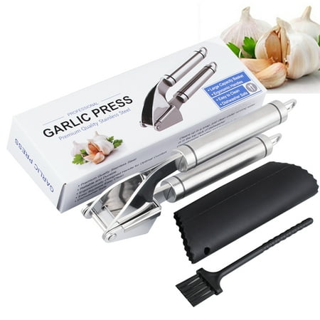 GLiving Best Professional Stainless Steel Gadget User-Friendly, Easy To Clean And Highly Durable For Easy Squeeze - Kitchen Crush