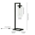 thumbnail image 3 of Evelyn&Zoe Modern Metal Table Lamp with Clear Glass Shade, 3 of 12