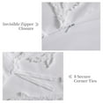 thumbnail image 5 of Twin Duvet Cover Set, 2 Pieces Branches Pattern Embroidery Shabby Chic Tufted Duvet Cover Set for All Seasons, White, Twin, 90 x 90 Inch, 5 of 7