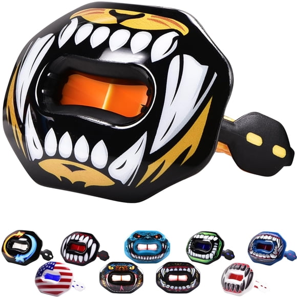 Oral Mart Protector Bucal De Fútbol (Mordida De Tigre) - Boquilla Protectora De Labios - Protector Bucal De Fútbol Con Correa Desmontable