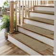 thumbnail image 6 of Mohawk Home Venice Low Pile Geometric All Weather Indoor/Outdoor Peel & Stick Stair Treads, 15 Count, Café, 8" x 2'6", 6 of 11