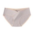 thumbnail image 1 of Ropa interior para mujeres embarazadas, pantalones triangulares finos de algodón sin costuras de cintura baja para mujer, de gran tamaño, transpirables, para finales del embarazo, 1 of 6