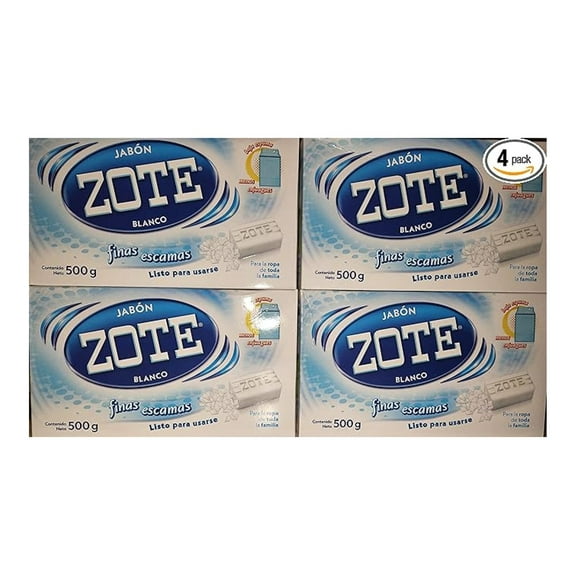 Jabon Zote Blanco Laundry Flakes (4), Pack of 3