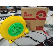 Open Box GONFLABLE AIR BLOWER, 370W BOUNCE HOUSE BLOWER, PORTABLE PUMP FAN - YELLOW/GREEN