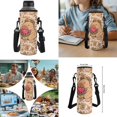 thumbnail image 7 of Yuyamidu Kawaii Capybara 17 Inch Kids School Bag Set, 4 Piece Flap Backpack with Lunch Bag, Pencil Case and Water Bottle Holder, Lightweight Multi-Pocket Backpack for Back to School Season, 7 of 7