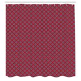 thumbnail image 2 of Ambesonne Antique Oriental Shower Curtain, Bohemian Mosaic, 69"Wx75"L, Slate Blue and Dark Pink, 2 of 4