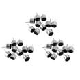 thumbnail image 1 of 30 Pcs 2 Pin Mini MIC Capsule Electret Condenser Microphone Silver Tone Black, 1 of 7