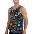 thumbnail image 2 of Haiem Happy Father Day Men Workout Tank Top Gym Bodybuilding Sleeveless Muscle T Shirts Athletic Tank Breathable Workout Shirt-Large, 2 of 9