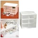 thumbnail image 5 of Escritorio de plástico apilable artesanía piezas pequeñas 9 cajones organizador pequeña sala cajas de almacenamiento con compartimentos - blanco perfecl caja del gabinete de almacenamiento, 5 of 8