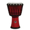 LP World Rope-Tuned Circle Djembe, 7 in. Red