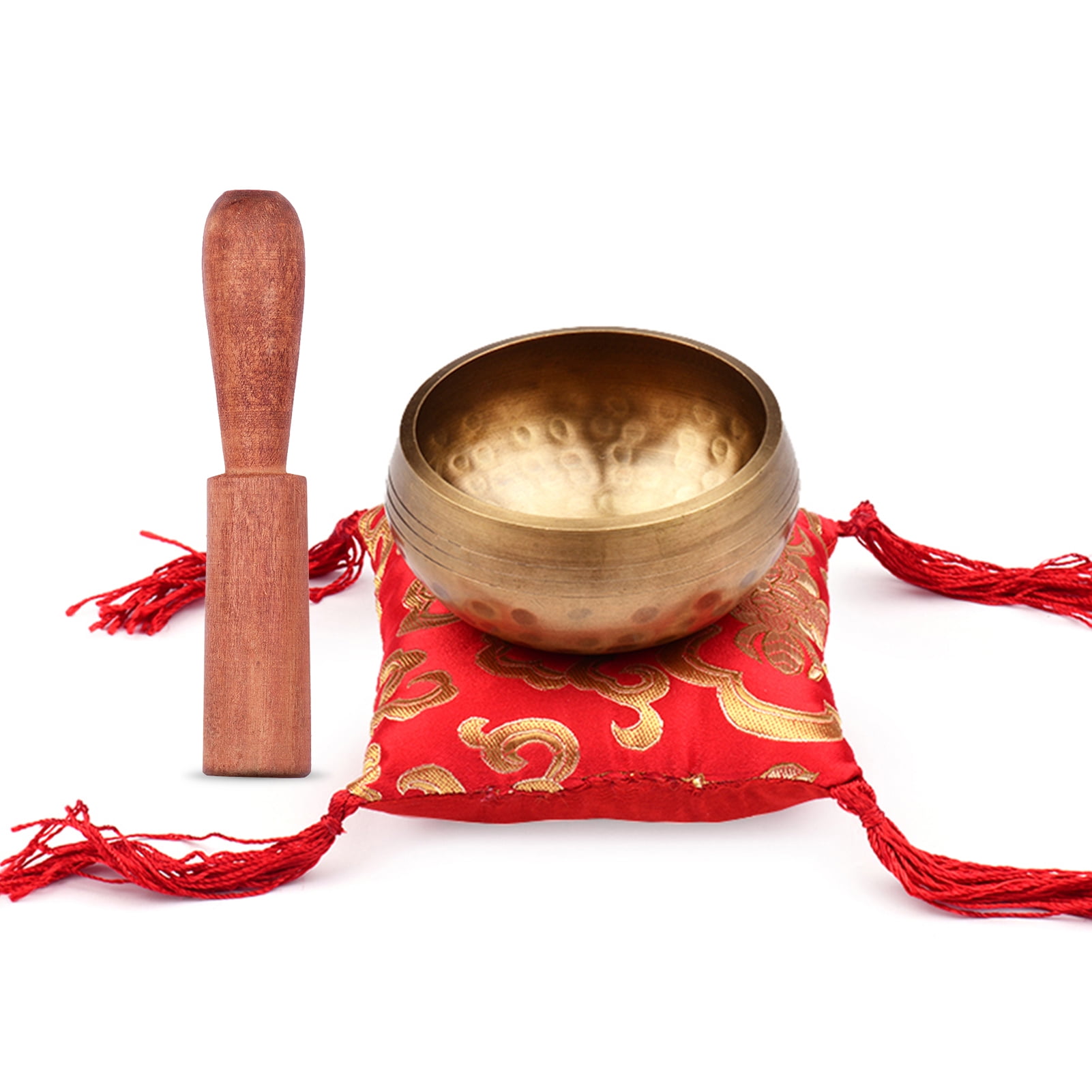 Ajuny Black Buddhist Singing Bowl Hand Painted Comes Stick And Cushion Ideal For Meditations And Sound Healing 4 Inch 