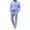 Light Blue, variant on Men's 2 Piece Linen Sets Casual Long Sleeve Button Down Cuban Shirt and Loose Pants Set Beach Vacation Outfits Brown M